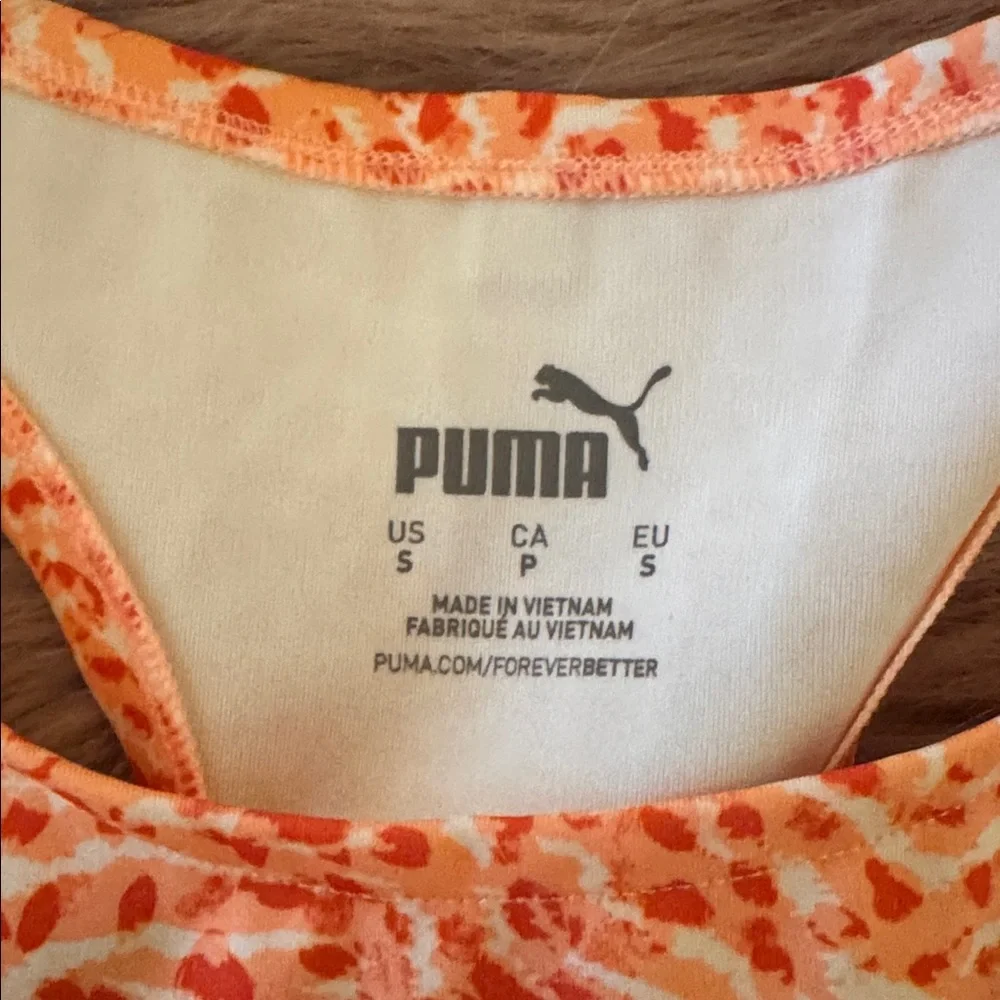 Puma Coral Patterned Racerback Top - Picture 2 of 5